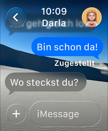 Nachrichten App auf der Apple Watch