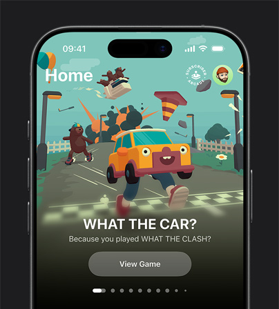 iPhone 17 Pro ekranında Apple Games’teki kitaplık sekmesinde bir oyun önerisi gösteriliyor