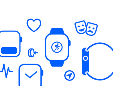 Icônes Apple Watch: Défilement intelligent, santé, Digital Crown, Exercice, mode Spectacle