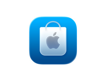 Apple Store App 的藍色購物袋圖示