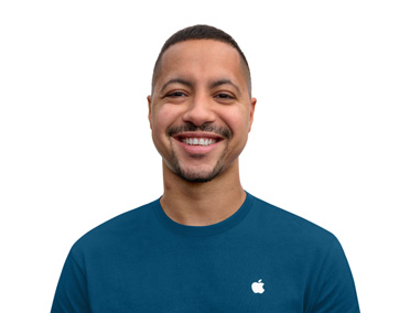 Uśmiechnięta Specjalistka Apple o przyjaznej aparycji